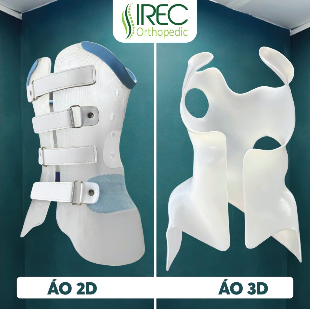 a collage of a white and blue body brace